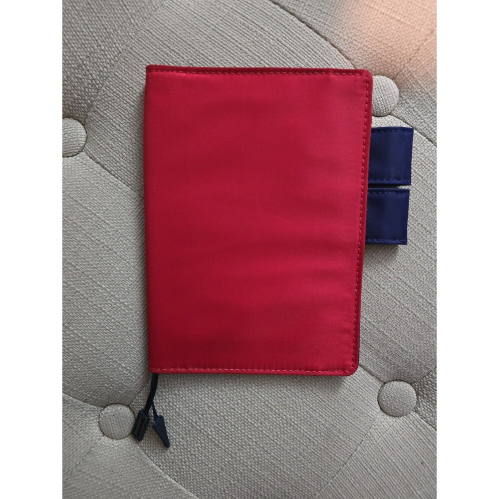 Hobonichi Techo A6 Planner Cover Red & Blue Butterfly Pen Loop Journal Organize - Picture 5 of 9